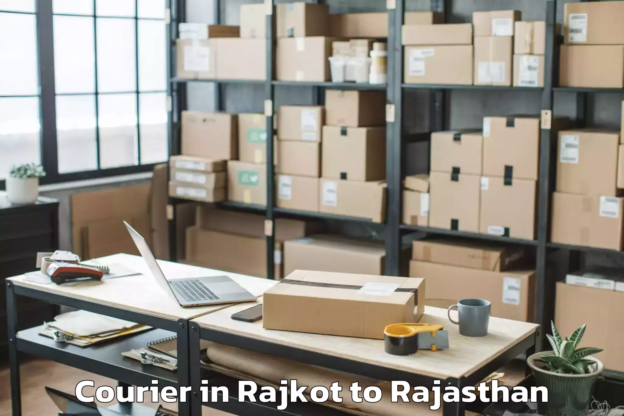 Top Rajkot to Jaipur National University Jai Courier Available